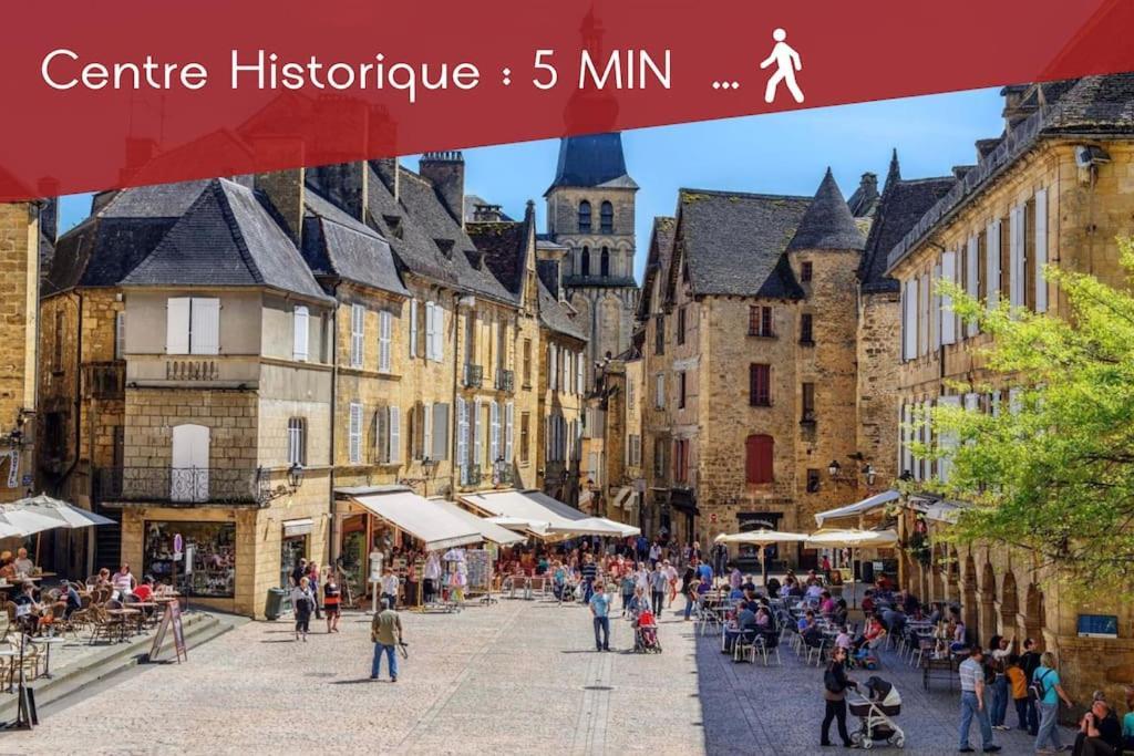 Апартаменты Le Spicy 2 Minutes Centre Historique Parking Сарла-ла-Канеда Экстерьер фото